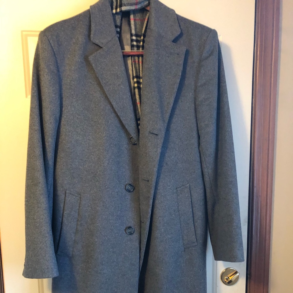 Men’s Michael Kors heather grey wool trench coat